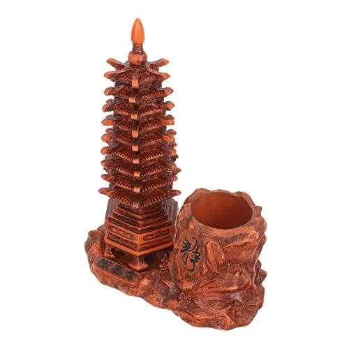 Produktbild: EXCEART 1 Satz Wenchang Turmvase Bleistift-Organizer Miniaturhalter Miniaturen das Wohnkultur Tischhalter Harzvase Haushalt Stifthalter Kunsthandwerk Blumentopf Büro Wenchang-Turm