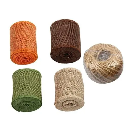 Produktbild: EXCEART 1 Set Hochzeitsband Hochzeitsgeschenkband Sackleinen Drahtband Rollenband Für Geschenkverpackung Hochzeitszeremonie Dekorationen Handdekoration Hochzeitsfeierzubehör