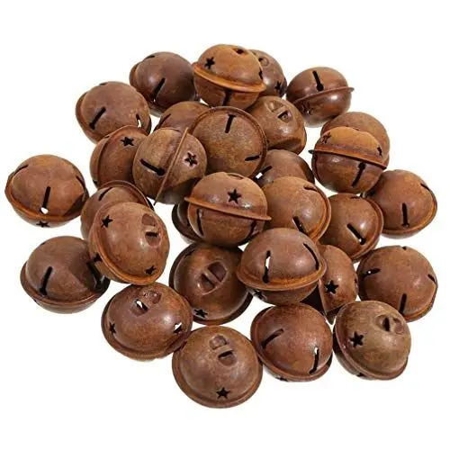 Produktbild: EXCEART 1 Set mit 30 Stück Edelrost Glöckchen Weihnachtsglocken mit Ausschnitt von Sternen Weihnachtsglocken Weihnachtsglocken Edelrost Weihnachtsbaum Anhänger