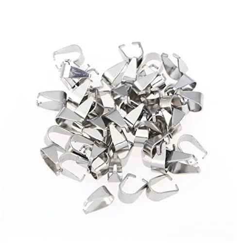Produktbild: EXCEART 20St leeres etikett aus edelstahl realistischer lebensmittelschlüsselbund Blanko-Etiketten stempeln Scrapbook-Artikel Fußkettchen Charm-Anhänger DIY Anhänger Charms Charme Schmuck
