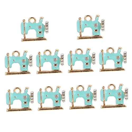 Produktbild: EXCEART 20 Stk Nähmaschine Anhänger Schlüsselanhänger Strassschmuck antikes Ornament Halskette Anhänger für die Schmuckherstellung DIY-Anhänger Jahrgang Dekorationen Materialpaket