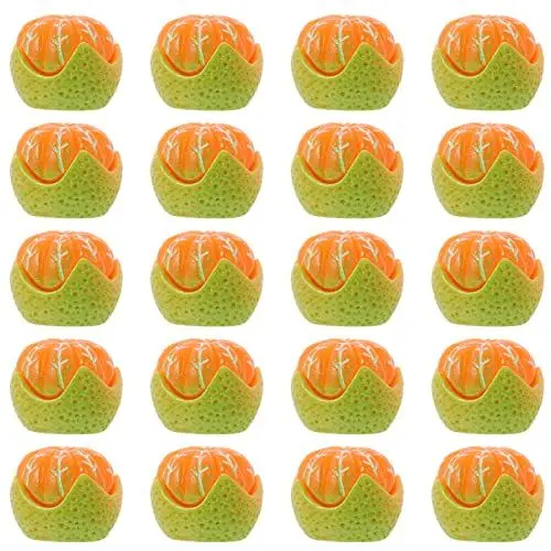 Produktbild: EXCEART Harz Orange Form Dekorationen Haarnadel Zubehör 20 Stücke Handwerk Machen Material Telefon Abdeckung Aufkleber Harz Dekore