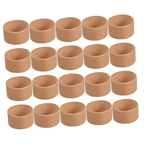 Produktbild: EXCEART 20st Weißer Papierkern Papierröhren Zum Basteln Papierröhrchen Zugrohr Handgefertigte Projekte Rohre Papprohr Karton Zylinderrohr Aus Papier Papierrohr Ziehrohr Kraftpapier Student