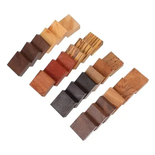 Produktbild: EXCEART 24 Stk Holzringe FüR Diy Schmuckherstellung, NatüRliche Holz Rohlinge Zum Basteln, Holzreifen FüR Kreative Projekte Und Dekoration, Assortierte Farben, ø 3cm