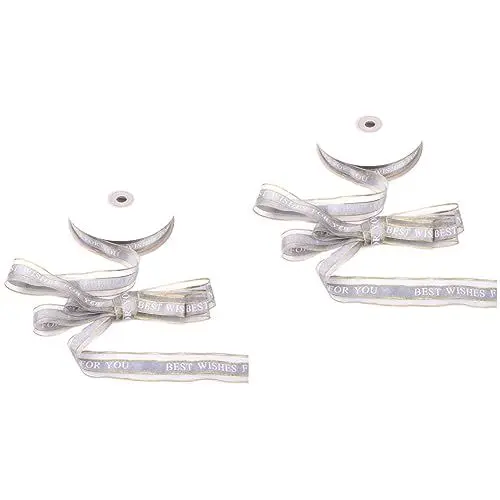 Produktbild: EXCEART 2 Stücke Bänder Für Urlaub Hochzeit 2 5 Cm Doppelseitige Dekorative Verpackung Band
