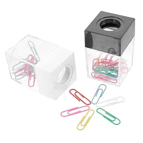 Produktbild: EXCEART Magnetischer Büroklammerhalter Schreibtisch-organizer Pp-kunststoff Einfach Zu Verwenden 2 Farben
