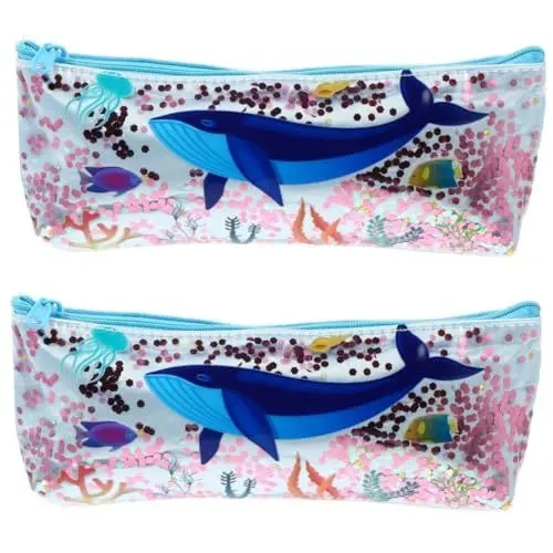 Produktbild: EXCEART 2stücke Multifunktionaler PVC Stift Organizer Für Schule wasserdichte Schreibwaren Tasche Mit Design Für Stifte Und Zubehör Langlebig Und Stylisch
