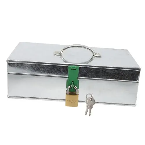 Produktbild: EXCEART 2 Stück Blattbox Aktenbox Mit Schloss Speicherhalter Metallbügel Brief Rechtliche Ordner Metallkoffer Outdoor-werkzeuge Werkzeugkasten Aus Metall Münztresor Ar Manager Eisen Klein