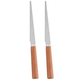 Produktbild: EXCEART 2 Stücke Holzgriff Fetting Messer Holzgriff Lehmmesser Edelstahl Clay Skulptur Messer Töpferlehm Sculptur Metall Werkzeuge für Keramik/Sculpting/Keramik/Polymer- Ton Carving