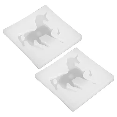 Produktbild: EXCEART 2 x Silikon-Formen mit fliegendem, 3D-Silikonform, Harz, Bastelformen, Kristall-Epoxid-Formen für DIY Desserts, Gelee, Shots, Fondant, Pudding, Schokolade