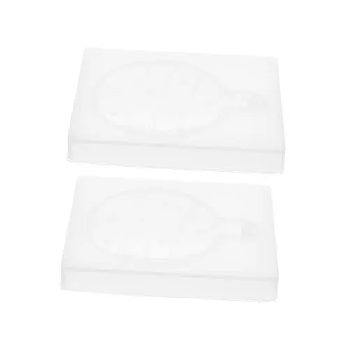 Produktbild: EXCEART 2st Weihnachtskugel Form Hängendes Dekor Ohranhänger Weihnachtsschmuckformen Für Harz Weihnachtsanhänger Silikon Gießformen Aus Silikon Epoxidguss Kieselgel Antihaft Charme Weiß 1.2x7.5x9.5cm