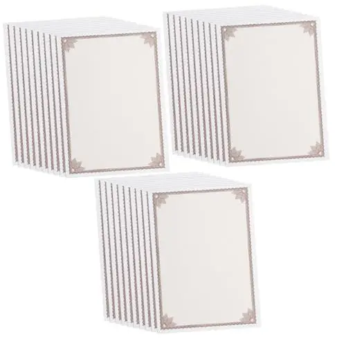 Produktbild: EXCEART 30 Stk Ehrenurkunde Klassenzeugnis Papier Inhaber Akademisches Zeugnis Grenzbescheinigungspapier schülerausweis zeugnispapier bedruckbares Preisblatt beschreibbares Urkundenpapier