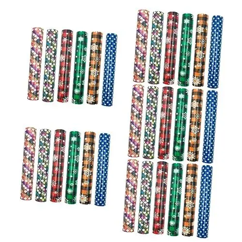 Produktbild: EXCEART 30 Stück Weihnachts-Wärmeübertragungsfolie Weihnachtsmann-Kostüm Schneeflocke Vinylfolie T-Shirts Transferfolie Tintentransferpapier Bekleidungsfolie Diy-T-Shirt-Folie