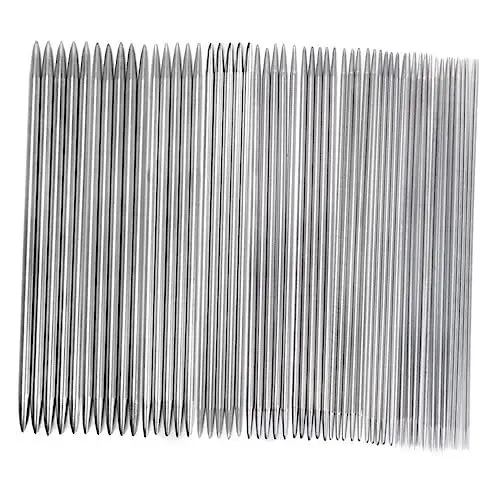 Produktbild: EXCEART Stricknadeln 35er-set für Handschuhe 20 Cm Edelstahl Doppelspitze Unverzichtbar für Schals Mützen Fäustlinge Handschuhe Socken
