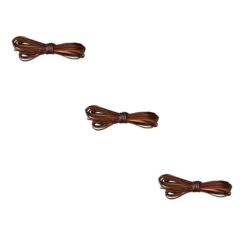 Produktbild: EXCEART 3 STK Lederarmband Selber Machen Lederseil Dickes Lederband Halskettenband Aus Echtem Leder Kunstlederband Lederschnur Seil DIY Armbänder Kettenseil S10 Schnürsenkel Schmuck