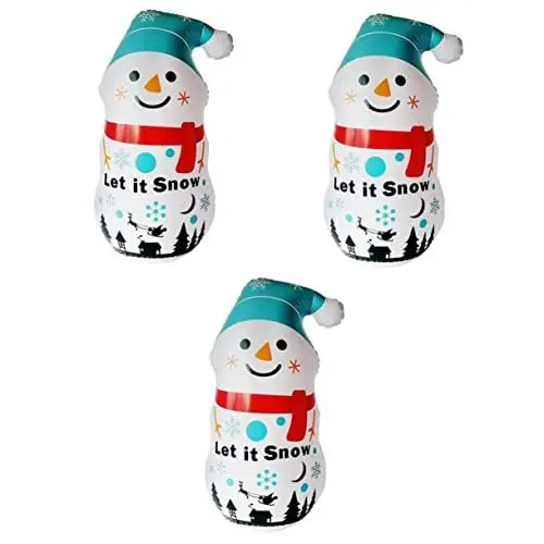 Produktbild: EXCEART 3st Aufblasbarer Schneemann Weihnachtliche Explosionsdekorationen Aufblasbarer Schneeballmodus Urlaub Hüpfburgen Weihnachtsdekoration Weihnachtsrasen PVC Karikatur Baby