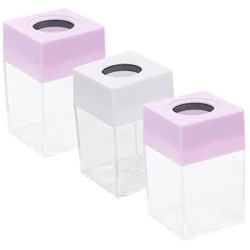 Produktbild: EXCEART 3st Büroklammer-aufbewahrungseimer Binder Büroklammern Universeller Magnetclipspender Das Büro Quadratische Büroklammerbox Haarschmuck-organizer-box Reißzwecke Pp Magnetisch