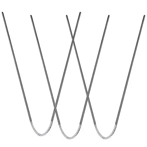 Produktbild: EXCEART Rundstricknadeln Aus Metall 3-teilig Runde Nadeln Zum Stricken Von Pullovern Und Schals Bequemer Griff Glatt