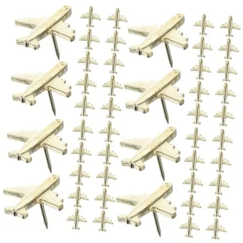 Produktbild: EXCEART 4 Sätze Karten-pinnwand-Dekorationen Bulletin-Board-zubehör Flache Oberseite Push-Foto- -pin Büro-pinnwand Multifunktional 12 Stück * 4