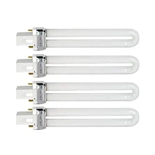 Produktbild: EXCEART 4Pcs 9W Lampen 365NM U- Förmige Lampe Birne Rohr UV Lampe Licht Trockner für DIY Nagel Kunst 9- Watt UV Lampe Schlauch Lampe Uv Licht Lampe