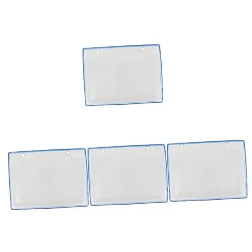 Produktbild: EXCEART 4 Stück Aktenhalter Hängeregistraturhalter Wandordner-Organizer für das Büro Wandakte Organizer Transparente Dokumententasche Ordnerhalter für die Wand hängende Wandtasche Metall