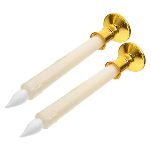Produktbild: EXCEART 4 Stücke Kerze Licht LED Votivkerzen Flammenlose Betrieben Elektrische Brennende Flackernde Weiße Kerze Lampen Licht Dekoration Beige Abs