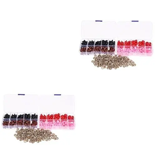 Produktbild: EXCEART 500 Stk Strickzubehör Bastelmaterial Puppe machen Nase Häkelzubehör schwarze Sicherheitsnase Zubehör für die Puppenherstellung spielzeug Puppennase Handbuch Baby