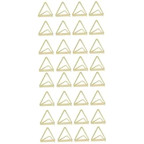 Produktbild: EXCEART 50 Stück Dreieckiger Memohalter Tischnamenhalter Tischbilder Stehen Tischkarte Zeichen Der Jubiläumsfeier Tischstaffelei Halter Für Fotoclips Desktop Schreibtisch Büroklammer Eisen