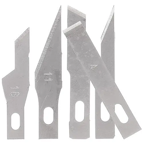 Produktbild: EXCEART 50 Stück Schnitzmesser Klinge Diy-klingen Zuschneiden Klingen Zum Modellieren Skulptur Diy Klingen Schnitzhandwerksklingen Hochleistungs-bastelmesser Stahl Erwachsener Schlauch