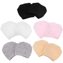 Produktbild: EXCEART 5 Paar Mehrfarbige Baumwoll- Halbe Socken Sommerzehen- Cover- Socken Halbfußboot Socken Baumwollschweiß- Absorbierende Zehensocken für Dame Nicht- Slip- Sommer