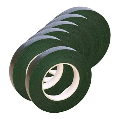 Produktbild: EXCEART 5 Rollen grünes Band Papier Klebeband Washi-Klebeband breite Blumenbänder Klebeband künstliche blüten blumengesteck Stängelband Blumenbefestigungswerkzeug Green