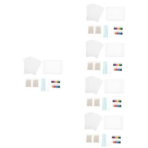 Produktbild: EXCEART 5 Sätze Schwimmendes Wassermalset Malpigment Marmor-malset Aquarell-malwerkzeug Malmaterial Für Kinder Bastelmaterial Zum Ausmalen Wasserfarben-farbset Marmorierungsfarbe Plastik