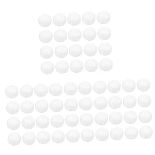 Produktbild: EXCEART 60 STK Große Grüne Ornamente Hochzeitsgeschenke Kugeln Aus Modellierschaum Weihnachtsdekoration Gründekor Hochzeitsdekorationen Weihnachtsschmuck Weiß Kind Kreide Blumen