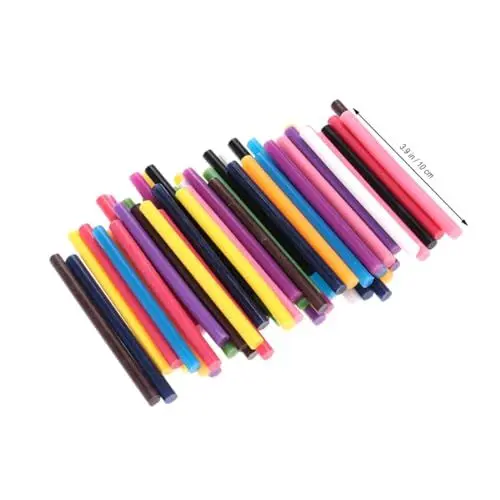 Produktbild: EXCEART 60 Stück Bastelklebestifte Mini Sticks Für Heißkleber Silikonkleber Glitzer Heißklebestifte Schmelzklebstoffstab Kleiner Kleber Heißer Glitzerkleber Heißklebestifte Mini