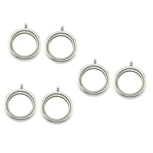 Produktbild: EXCEART 6 STK Herstellung Von Halsketten Einstellungsfächer Halskette Rund Machen Rohlinge Cameo-lünette Halskette Glas Charm-Halskette Legierungseinstellung Glaskuppel Fotobox Anhänger