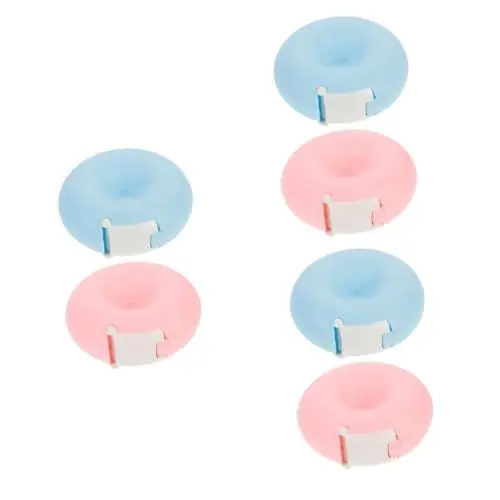 Produktbild: EXCEART 6 Stk Bandschneider Polsterband Tragbare Bandhalter Miniband Bandschneideständer Bandschneideklemmen Kunststoffschneider Packband Mit Abroller Kleine Werkzeuge Büro Abs Klebeband