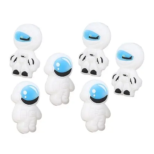 Produktbild: EXCEART 6stücke Pack Cartoon Astronaut Radiergummi Für Junge Mädchen Schüler Radiergummis Mit Schöner Farbe Und Langlebig Und Praktisch Für Schulsachen