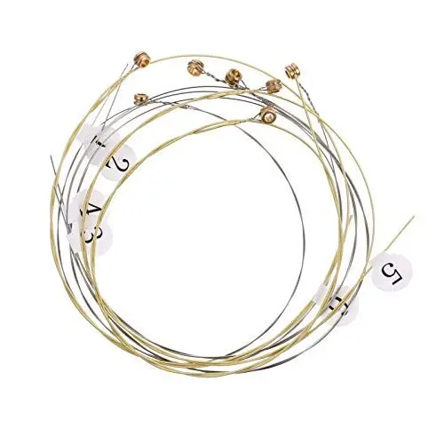 Produktbild: EXCEART 7 Stück Lyra Harfe Saitenersatz Metall Saite Musikinstrument Zubehör für Lyre Harfe Cembalo Hackbrett Zither Saiteninstrument