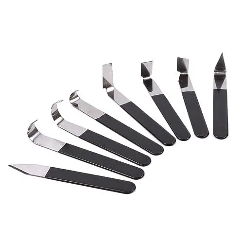 Produktbild: EXCEART 8 1 Knetmasse Polymer-Ton Ton-Bildhauerbedarf werkzeug Formmesser Modellierset aus Ton Metall Skulptur aus Ton Keramik