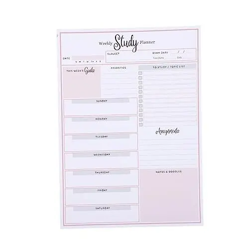 Produktbild: EXCEART Planer-notizbuch A5-wochenplanungs-notizblock Studien-notizblock Perfekt Für Zuhause Büro Klassenzimmer