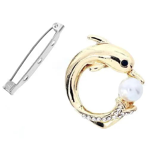 Produktbild: EXCEART Boutonniere-Anstecknadel Blusen-Verschlussring T-Shirt Perlenschnalle Halstuch Schal-Verschluss Schal-Befestigungsklammer Kleidung Wickelhalter Schal-Schnalle Schal-Ring