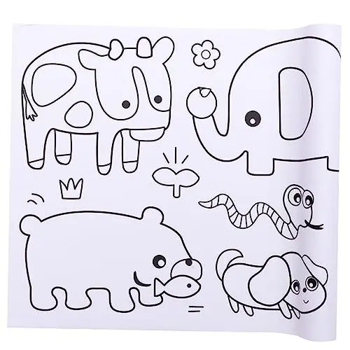 Produktbild: EXCEART DIY Rollen Graffiti-schriftrolle Für Kinder Zeichenpapier Kinder Zeichenbedarf Für Kinder Malen Für Kleinkinder Malpapier Malutensilien Kinder Malen Handwerk Pigment Färbung Baby
