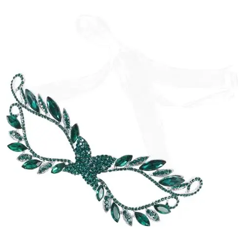 Produktbild: EXCEART Dekorative Partymaske Maskerade Masken Venezianische Partymasken Maskerade-maske Für Party Glänzende Maskerademaske Maskerade-masken Strasssteine Braut Dekorationen Abschlussball