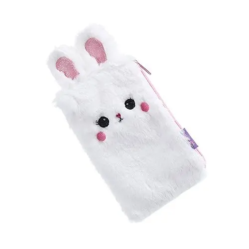 Produktbild: EXCEART Federmäppchen aufbewahrungssack Aufbewahrungstaschen kassenrollen kosmetiktasche handy beutel kosmetik beutel schminktäschchen Stiftbeutel Stiftebox Zubehör für Stifttaschen Weiß