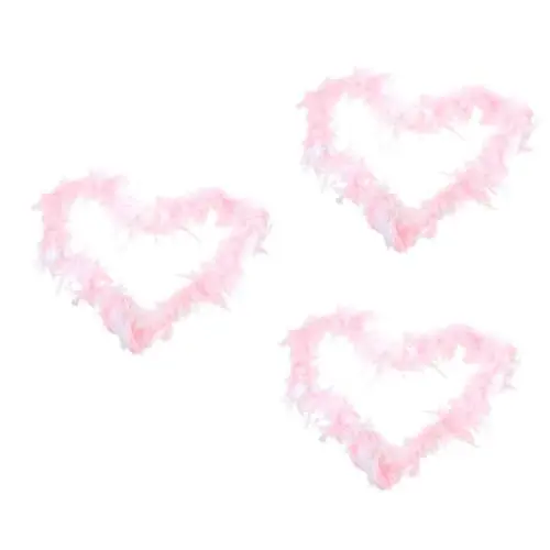 Produktbild: EXCEART Federn 3 Stück Oberteile Karnevalskostüm Naturhandwerk Blaue Boa Schwarz Zum Basteln Flauschige Boa Damen-Accessoires Schals Für Damen Und Mädchen Outfit Strip-Miss Halloween