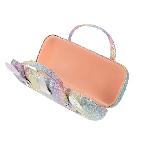 Produktbild: EXCEART Kinder Brillenetui Einhorn Form Sonnenbrillen Etui Kawaii Tier Muster tragbare Brillenbox Brillen Etuitaschen Brillenhülle Hardcase Sonnenbrillenboxen für Herren Damen Junge Mädchen