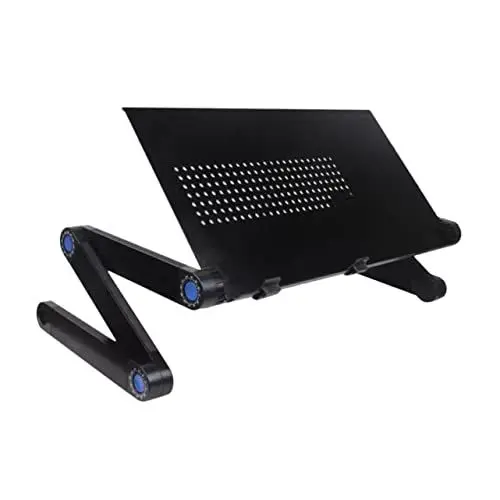 Produktbild: EXCEART Faltbarer Laptop-Schreibtisch Fürs Bett Klappbarer Betttisch Mit Ergonomischem Design Höhenverstellbar Für Optimalen Aus Hochwertigem Material Für Langlebigkeit Und