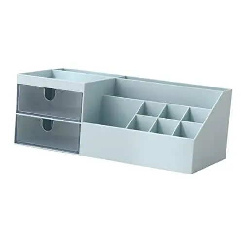 Produktbild: EXCEART Kosmetische Aufbewahrungsbox Desktop-Stift-aufbewahrungsbehälter Schreibtisch-Container Schreibtisch-Organizer Diverse Behälter Schminkpinsel Schulmaterial Schreibwaren Plastik Abs