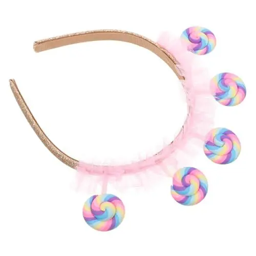 Produktbild: EXCEART Lutscher-Stirnband Weihnachts-Süßigkeits-Stirnband Tiara Essen Haarreifen Kopfbedeckung Zubehör Urlaub Gastgeschenke Geschenke Für Festival Party Kinder Mädchen