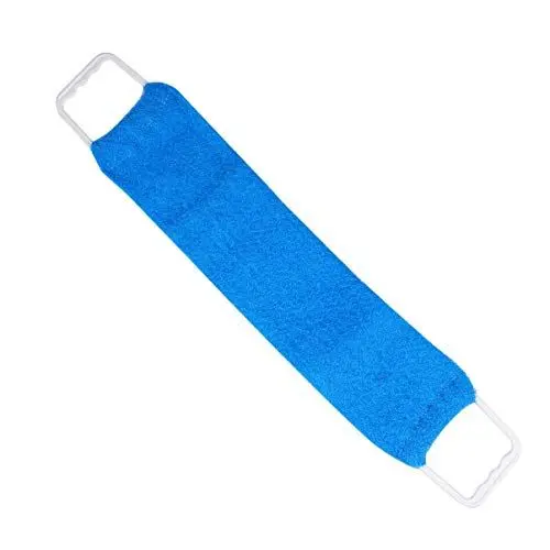 Produktbild: EXCEART Rückenscrubber Badeschwamm Doppelseitiges Rückenbürste Badebürste Rückenschwamm Rückengurt Massagegurt für Bad Dusche Körper Gesichts Peeling Spa (Zufällige Farbe)